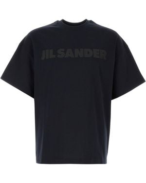 Jil Sander Black Cotton T-shirt