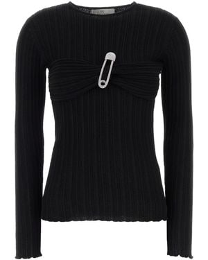 GIUSEPPE DI MORABITO Top in misto lana nero