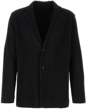 Homme Plissé Issey Miyake Black Polyester Blazer