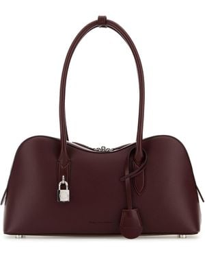 Stella McCartney Burgundy Synthetic Leather Ryder Medium Shoulder Bag - Purple