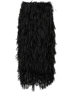 Co. Embellished Nylon Blend Skirt - Black