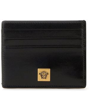 Versace Black Leather Card Holder