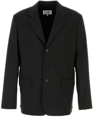 MM6 by Maison Margiela Black Jersey Blazer