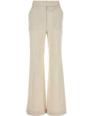 Camilla & Marc Pantalone Floris in poliestere sabbia - Bianco
