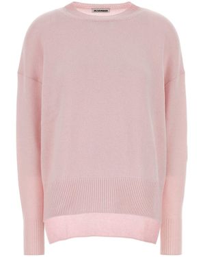 Jil Sander Pink Cashmere Oversize Jumper