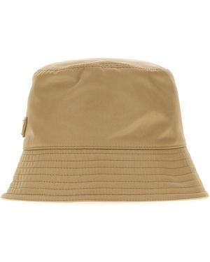 Prada Cappello da pescatore in nylon beige - Neutro