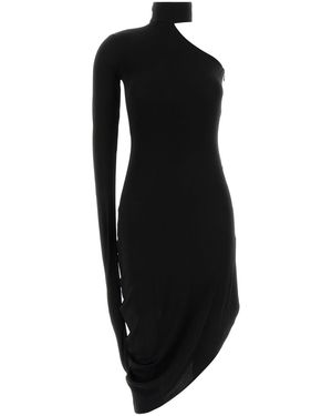 Alexander Wang Stretch Jersey One-Shoulder Dress - Black