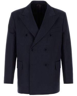 Prada Giacca in cotone blu navy