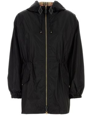 Burberry Black Nylon Windbreaker
