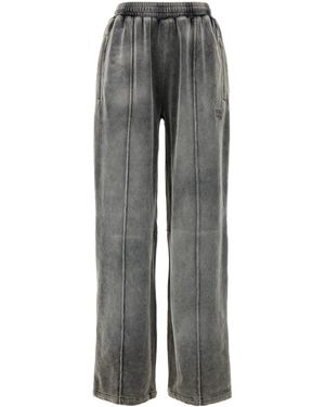 T By Alexander Wang Pantalone jogging in spugna grigia - Grigio