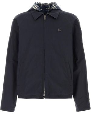 Burberry Midnight Blue Cotton Reversible Jacket