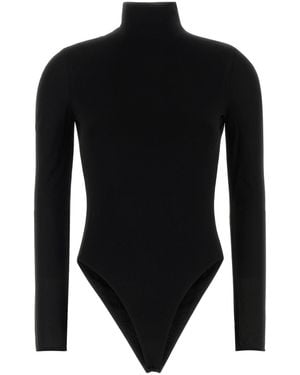 Alaïa Body in viscosa nera - Nero