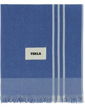 Tekla Light Blue Cotton Beach Towel