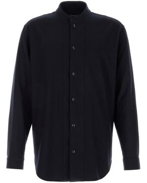GIORGIO ARMANI X ALANUI Midnight Blue Wool Shirt