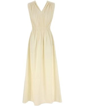Amotea Cream Cotton Antea Dress - White