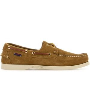 Sebago Biscuit Suede Portland Loafers - Brown