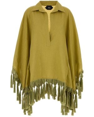 Taller Marmo Acid Green Linen Aguas Blouse