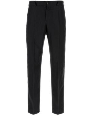 PT Torino Black Wool Blend Michael Pant