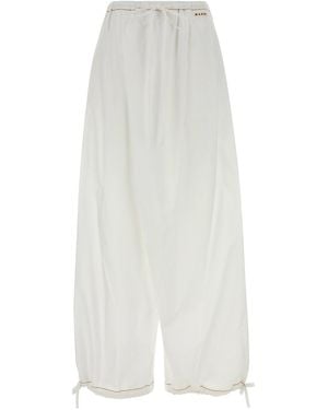 Marni Poplin Wide-Leg - White