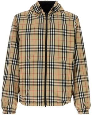 Burberry Printed Polyester Reversible Jacket - Multicolor