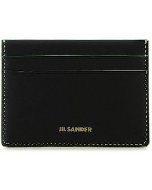 Jil Sander Leather Card Holder - Black