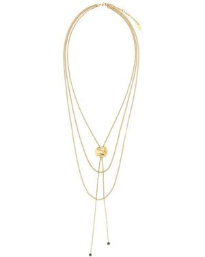 Chloé Metal Sculpt Necklace - White