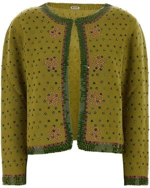 Bode Fairyfloss Cardigan - Green