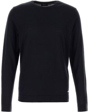 Brioni Midnight Blue Wool Jumper