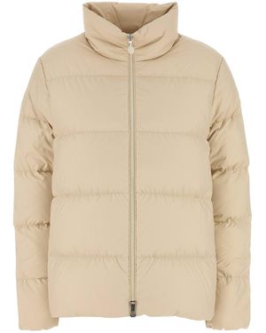 Moncler Sand Polyester Mauzun Down Jacket - Natural