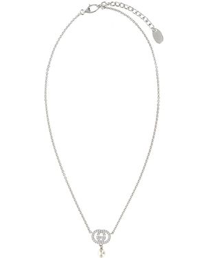 Gucci Collana in metallo argento - Blu