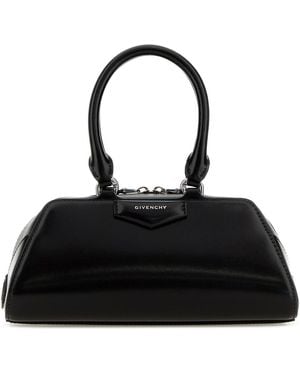 Givenchy Borsa a mano Antigona East-West mini in pelle nera - Nero