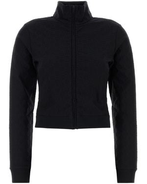 Gucci Felpa in jacquard GG nero - Blu