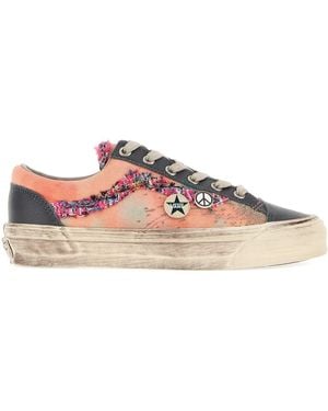 Vans Multicolor Fabric Old Skool Sneakers - Pink