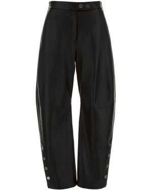 Sportmax Black Leather Cinepresa Pant