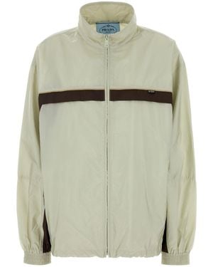 Prada Giacca a vento in Re-Nylon bicolor - Verde