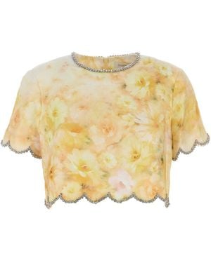 Zimmermann CRUSH SCALLOPED TOP - Giallo