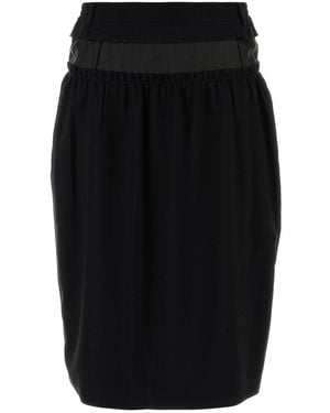 Maison Margiela Gonna in cady stretch nero