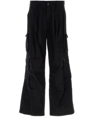 Dolce & Gabbana Black Faille Cargo Pant