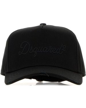 DSquared² Black Cotton Baseball Cap