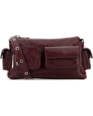 MICHAEL Michael Kors Burgundy Leather Dakota Crossbody Bag - Purple