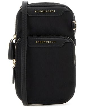 Anya Hindmarch Embroidered Jacquard Essentials Crossbody Bag - Black