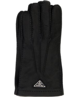 Prada Guanti in nappa nera - Nero