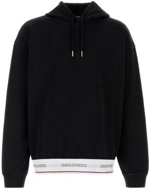 DSquared² Black Cotton Oversize Sweatshirt