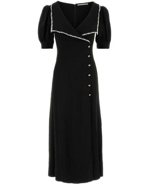 Alessandra Rich Abito in cady stretch nero