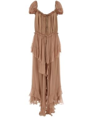 Chloé Abito lungo in mussola rosa cipria - Neutro