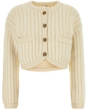 Khaite Off Balser Cardigan - Natural