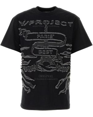 Y. Project T-shirt in cotone nero