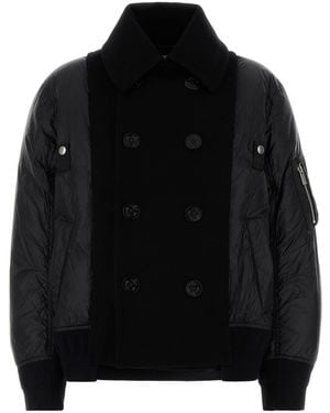 Sacai Nylon Sown Jacket - Black
