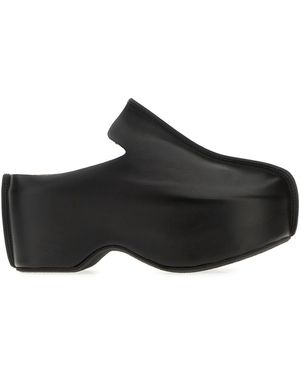 JW Anderson Black Leather Clogs