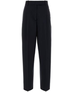 Rohe Dark Blue Wool Blend Daria Pant